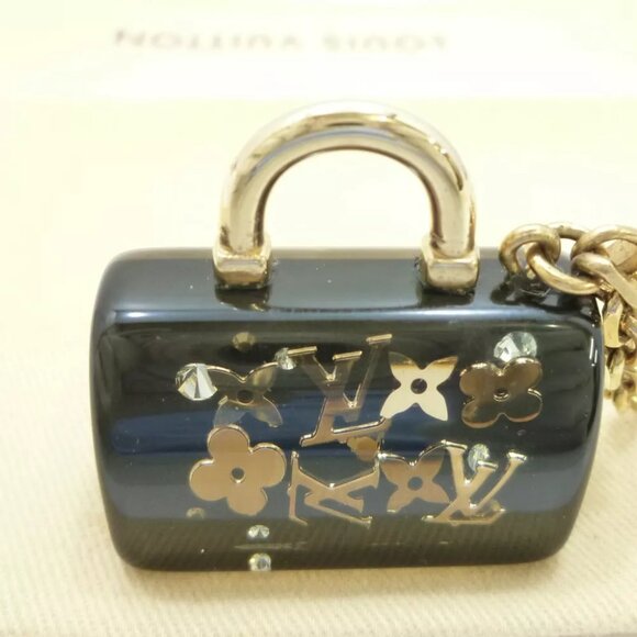 Auth LOUIS VUITTON Porte Cles Speedy Inclusion Key Ring Charm - Picture 4 of 10